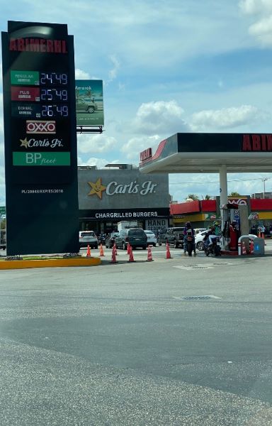 gas station in Mexico