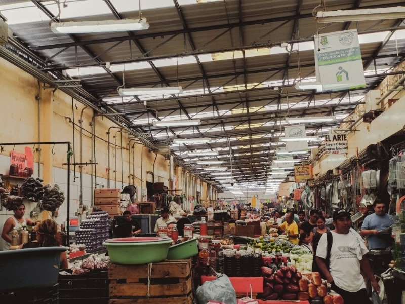 fresh market in Merida