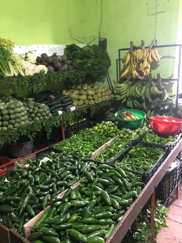 Mercado de verduras del barrio en Veracruz